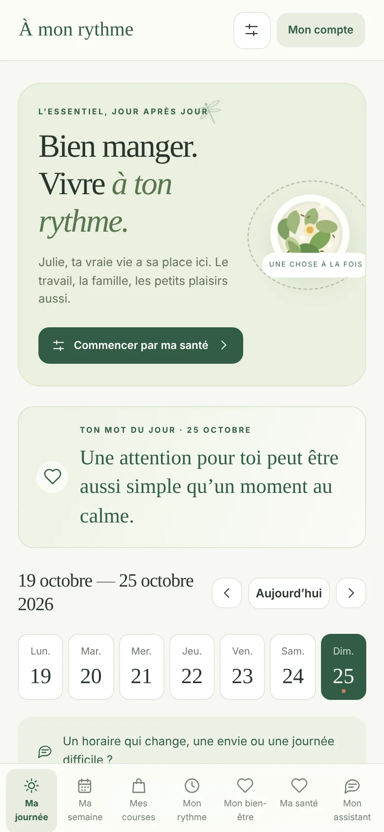 Ma journée
