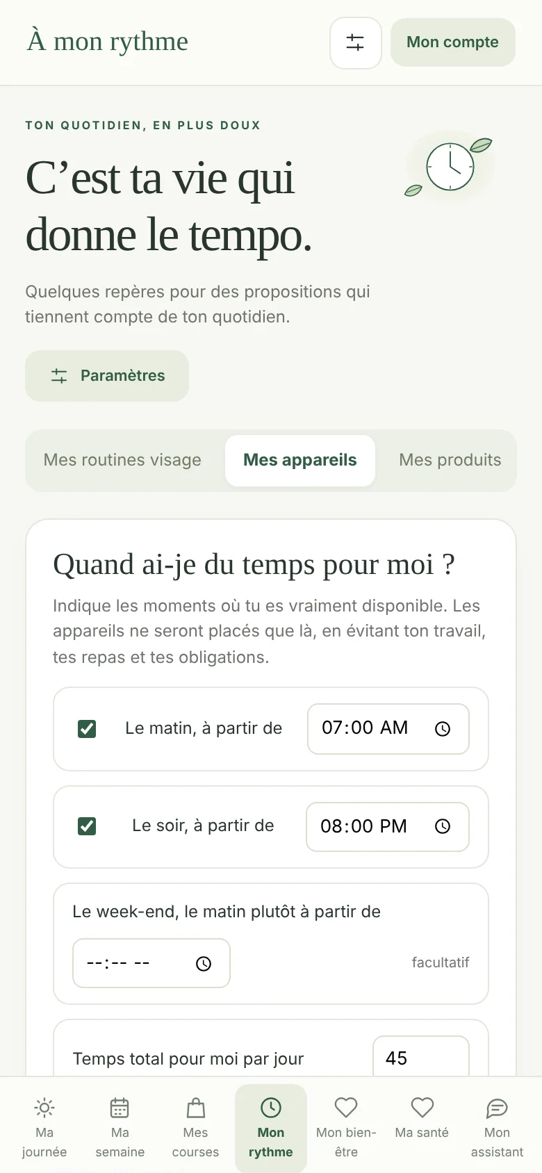 Mon rythme